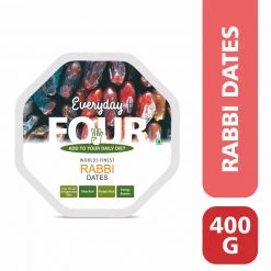 Bagul Foods Everyday Four Rabbi Dates ( Khajoor ) 400g Grocery