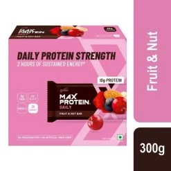 Max Protien Snacks & Beverages Max Protein Daily Fruit & Nut Bar [Pack Of 6] - (300 G)