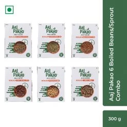 Aaj Pakao 6 Boiled Beans/Sprout Combo (300g) Grocery