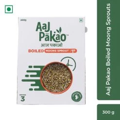 Aaj Pakao Boiled Moong Sprouts, Pack Of 3 (3*300g) Grocery