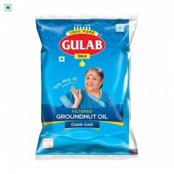 Gulab Oil Grocery Gulab Groundnut Filter Oil Pouch (1 Ltr)