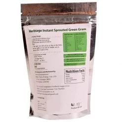 Herbiage Instant Sprouted Green Gram (75 G) Snacks & Beverages