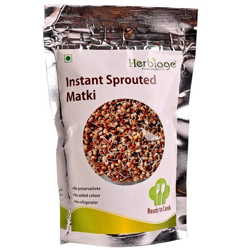 Herbiage Instant Sprouted Matki (75 G) Snacks & Beverages 3 Herbiage Instant Sprouted Matki (75 G) Snacks & Beverages