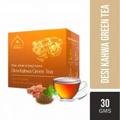 Hindraj Tea Hindraj Herbal Desi Kahwa Green Tea Bags - (1 Box Of 15 Sachets) Grocery