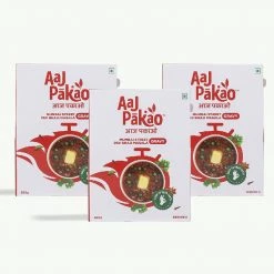 Aaj Pakao Mumbai Street Pav Bhaji Masala Gravy, Pack Of 3 (3*300g) Grocery