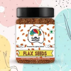 Mr Merchant Mr. Merchant Roasted Flax Seeds (Lightly Salted Alsi), (300g Jar Pack) Seeds & Nuts
