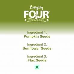 Bagul Foods Snacks & Beverages Everyday Four Raw Pumpkin Seeds + Raw Sunflower + Raw Flax Seeds |Combo Pack |150g Each