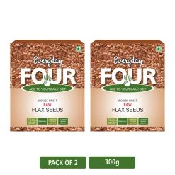 Bagul Foods Everyday Four Raw Flax ( Alsi ) Seeds |Combo Pack | 150g Each