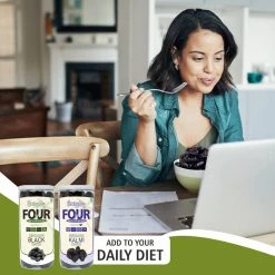 Bagul Foods Everyday Four Seedless Black Dates + Seedless Kalmi Dates (Khajoor) 400g Each