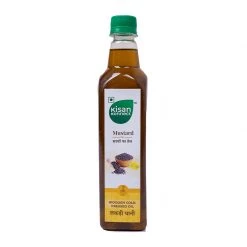 Grocery KisanKonnect Mustard Wooden Cold Pressed Oil (500 Ml)