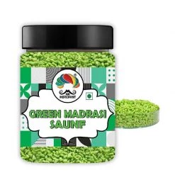 Mr Merchant Snacks & Beverages Mr. Merchant Green Madrasi Saunf, (300g Jar Pack) 9 Mr Merchant Snacks & Beverages Mr. Merchant Green Madrasi Saunf, (300g Jar Pack)