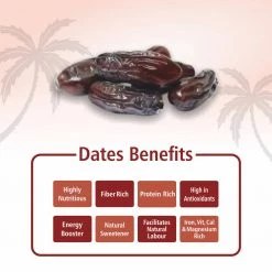 Bagul Foods Everyday Four Seedless Rabbi Dates (Khajoor) 400g Grocery