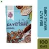 London Bubble Dark Chocolate Sea Salt - Waffle Chips (100 G) Dairy & Bakery