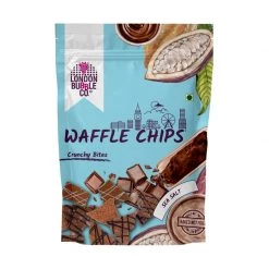 London Bubble Dark Chocolate Sea Salt - Waffle Chips (100 G) Dairy & Bakery