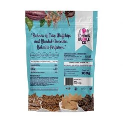 London Bubble Dark Chocolate Sea Salt - Waffle Chips (100 G) Dairy & Bakery