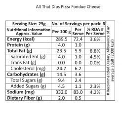 Be Cheff All That Dips Pizza Foundue - Cheesy Dip (150 Gms) Spreads Sauce & Ketchup