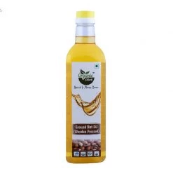 Organic Diet Organic Wooden Pressed Groundnut Oil, 1 Ltr