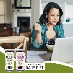 Bagul Foods Everyday Four Seedless Black Dates + Seedless Omani Dates 400g Each Grocery