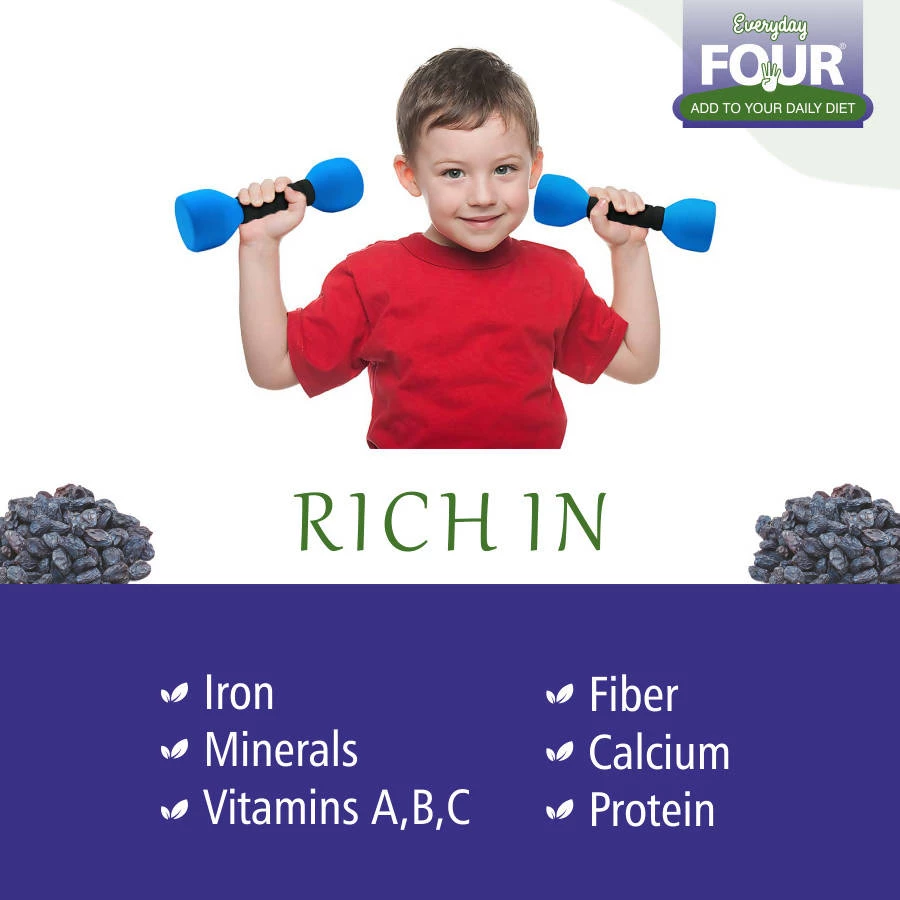 Bagul Foods Everyday Four Seedless Afghan Black Raisins | Combo Pack | 200g Each Grocery 5 Bagul Foods Everyday Four Seedless Afghan Black Raisins | Combo Pack | 200g Each Grocery