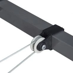 Peng Essential Personal & Home Care Perilla Practical Metal Body Portable Mounting Cloth Drying Hanger For Balcony (Silver)