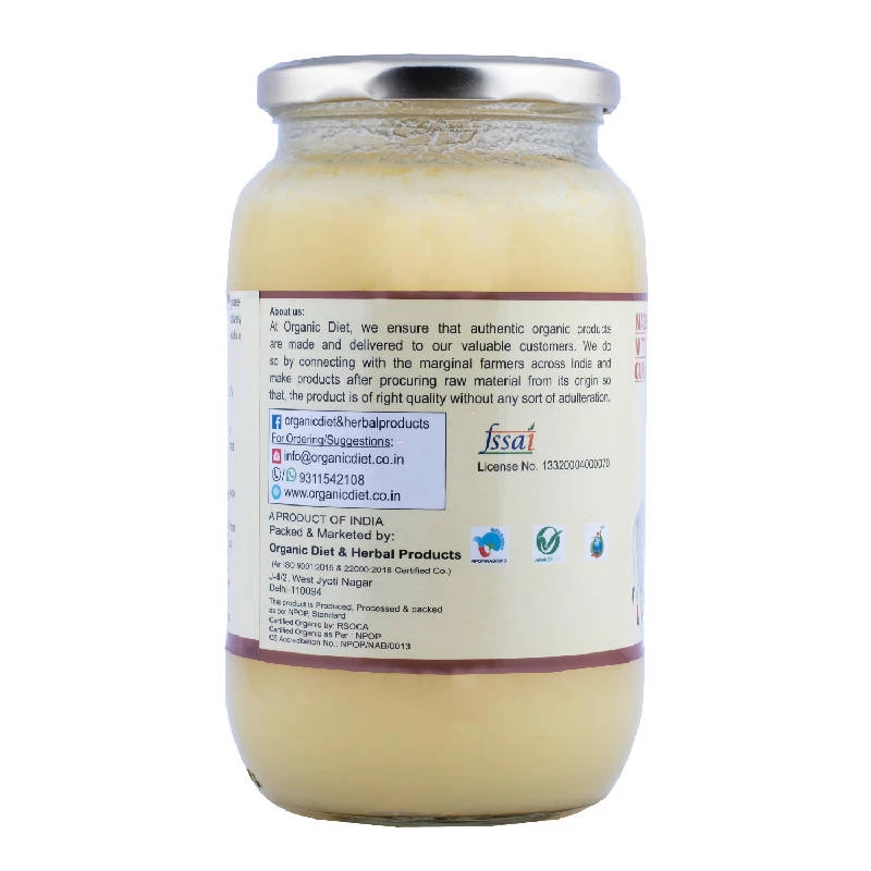Grocery Organic Diet A2 Desi Cow Bilona Ghee, 1 Ltr 5 Grocery Organic Diet A2 Desi Cow Bilona Ghee, 1 Ltr