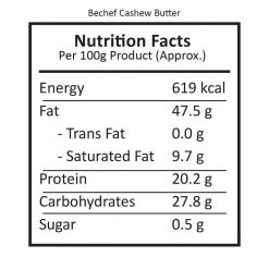 Be Cheff Bechef Cashew Nut Butter (200 Gms) Pickles & Chutney