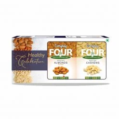 Bagul Foods Everyday Four Dry Fruits Gift Box 600g | Pack Of 3 |