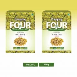 Bagul Foods Everyday Four Seedless Afghan Green Raisins | Combo Pack | 200g Each