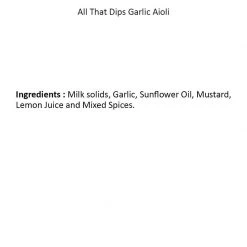 Be Cheff All That Dips Garlic Aioli (150 Gms) Spreads Sauce & Ketchup