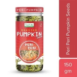 The Food Folks Roasted Peri Peri Flavoured Pumpkin Seeds (150 G) ( Buy 1 Get 1 Free ) Seeds & Nuts