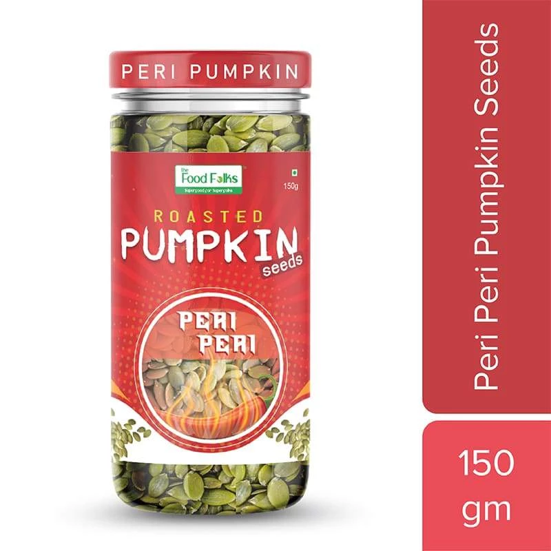 The Food Folks Roasted Peri Peri Flavoured Pumpkin Seeds (150 G) ( Buy 1 Get 1 Free ) Seeds & Nuts 4 The Food Folks Roasted Peri Peri Flavoured Pumpkin Seeds (150 G) ( Buy 1 Get 1 Free ) Seeds & Nuts