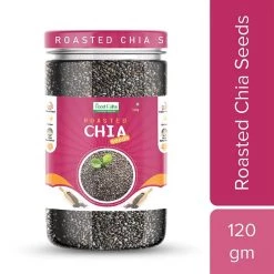 The Food Folks Roasted Chia Seeds Small Jar, (120 G) (Buy 1 Get 1 Free)