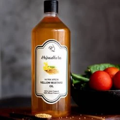 Grocery Kripadhara Cold Pressed Ultra Virgin Yellow Mustard Oil (500ml)
