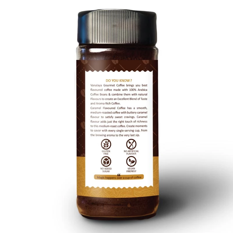 Vanalaya English Caramel Instant Coffee (50 G) Snacks & Beverages 5 Vanalaya English Caramel Instant Coffee (50 G) Snacks & Beverages