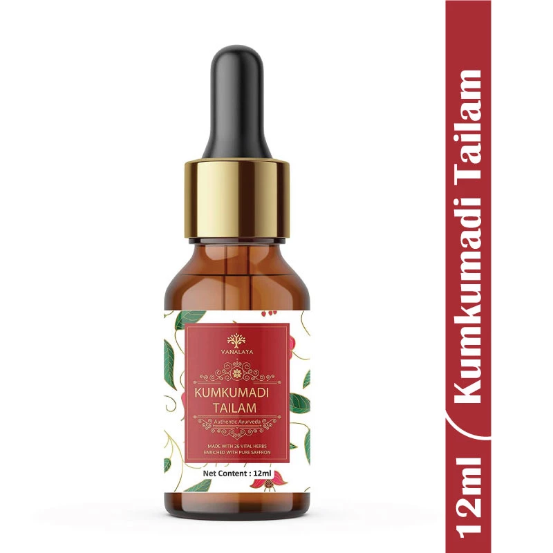 Vanalaya Kumkumadi Tailam For Skin Lightening (12 Ml) Personal & Home Care 3 Vanalaya Kumkumadi Tailam For Skin Lightening (12 Ml) Personal & Home Care