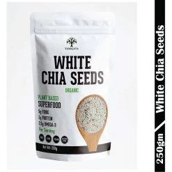 Vanalaya Organic White Chia Seeds (250 G)