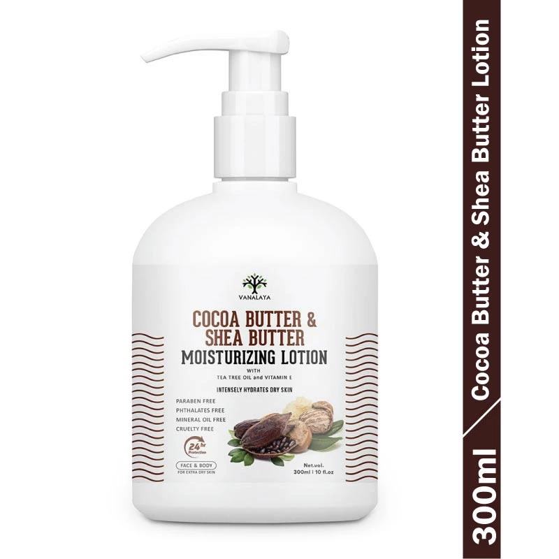Vanalaya Cocoa Butter & Shea Butter Moisturizing Body Lotion (300 Ml) Personal & Home Care 3 Vanalaya Cocoa Butter & Shea Butter Moisturizing Body Lotion (300 Ml) Personal & Home Care