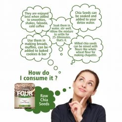 Bagul Foods Everyday Four Raw Chia Seeds |Combo Pack |150g Each Snacks & Beverages