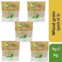 MITTAL ORGANICS PRIVATE LIMITED Grocery Mittal Organics Wheat Grain (Pack Of 5) - 1 Kg