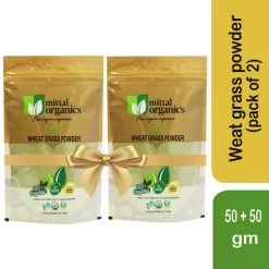 MITTAL ORGANICS PRIVATE LIMITED Mittal Organics Wheat Grass Powder (Pack Of 2) - 50 G