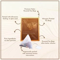 Hindraj Tea Hindraj Herbal Desi Kahwa Green Tea Bags - (1 Box Of 15 Sachets) Grocery